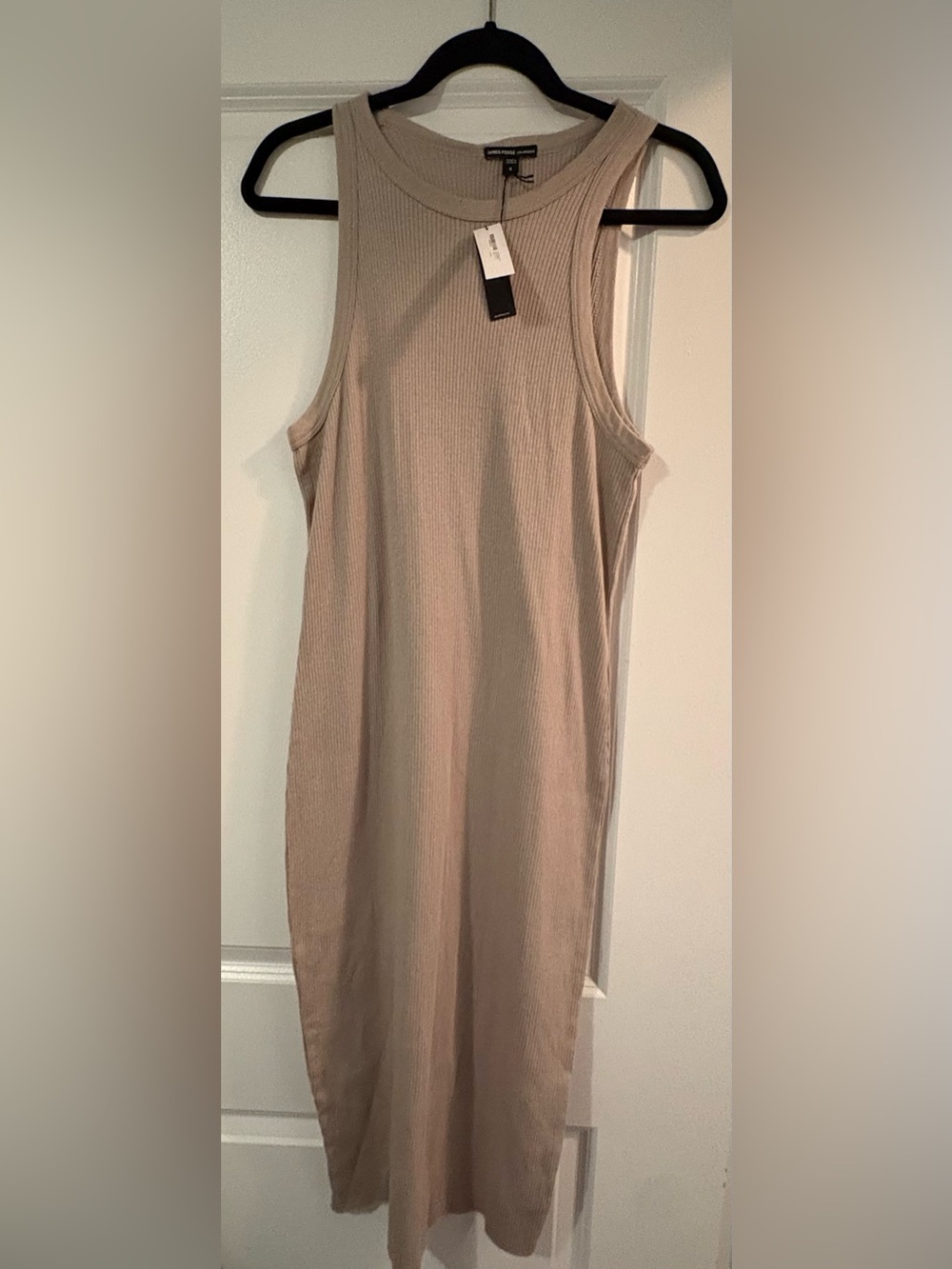 BNWT!  James Perse Cotton & Cashmere Tank Dress in “Toast”